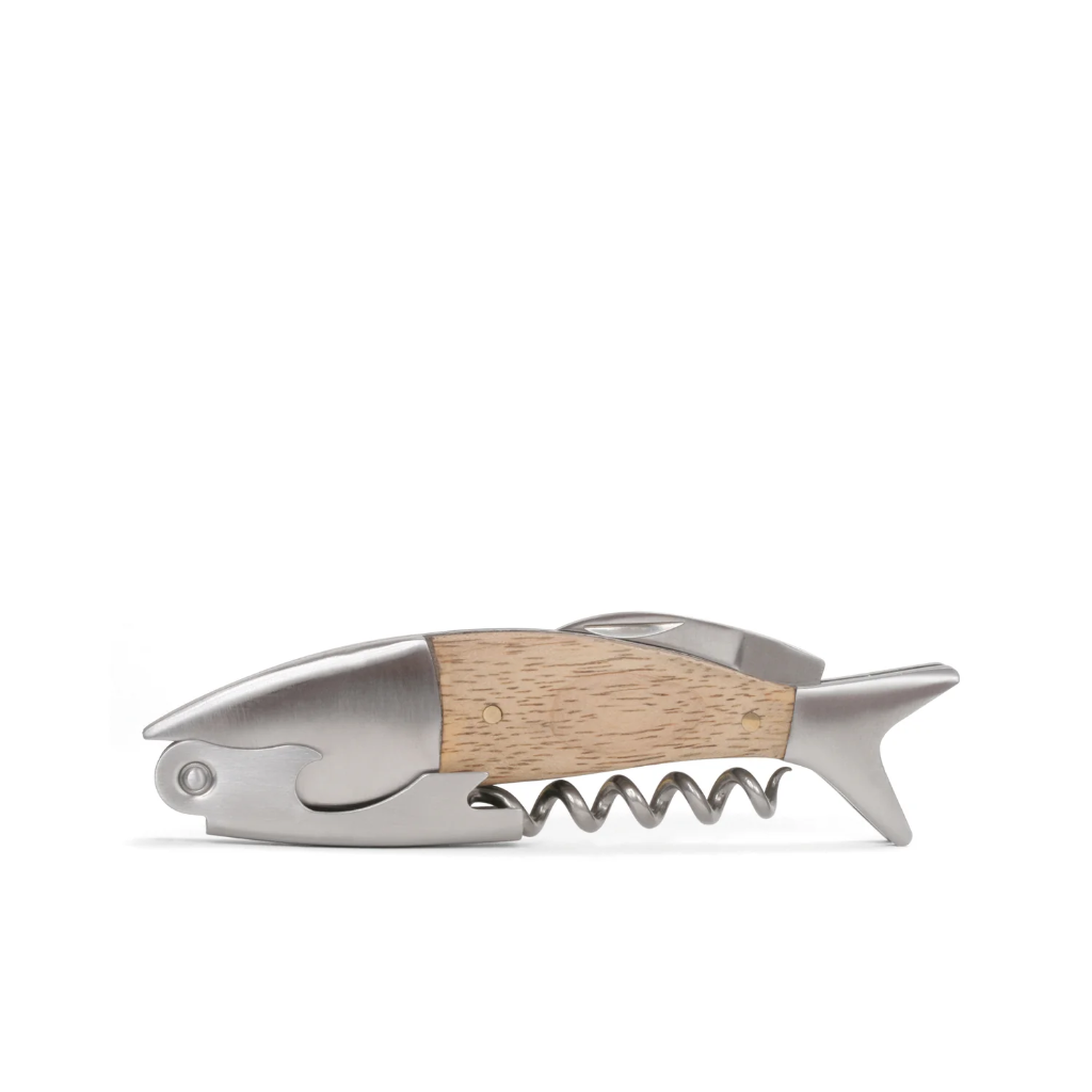 Light Wood Fish Corkscrew