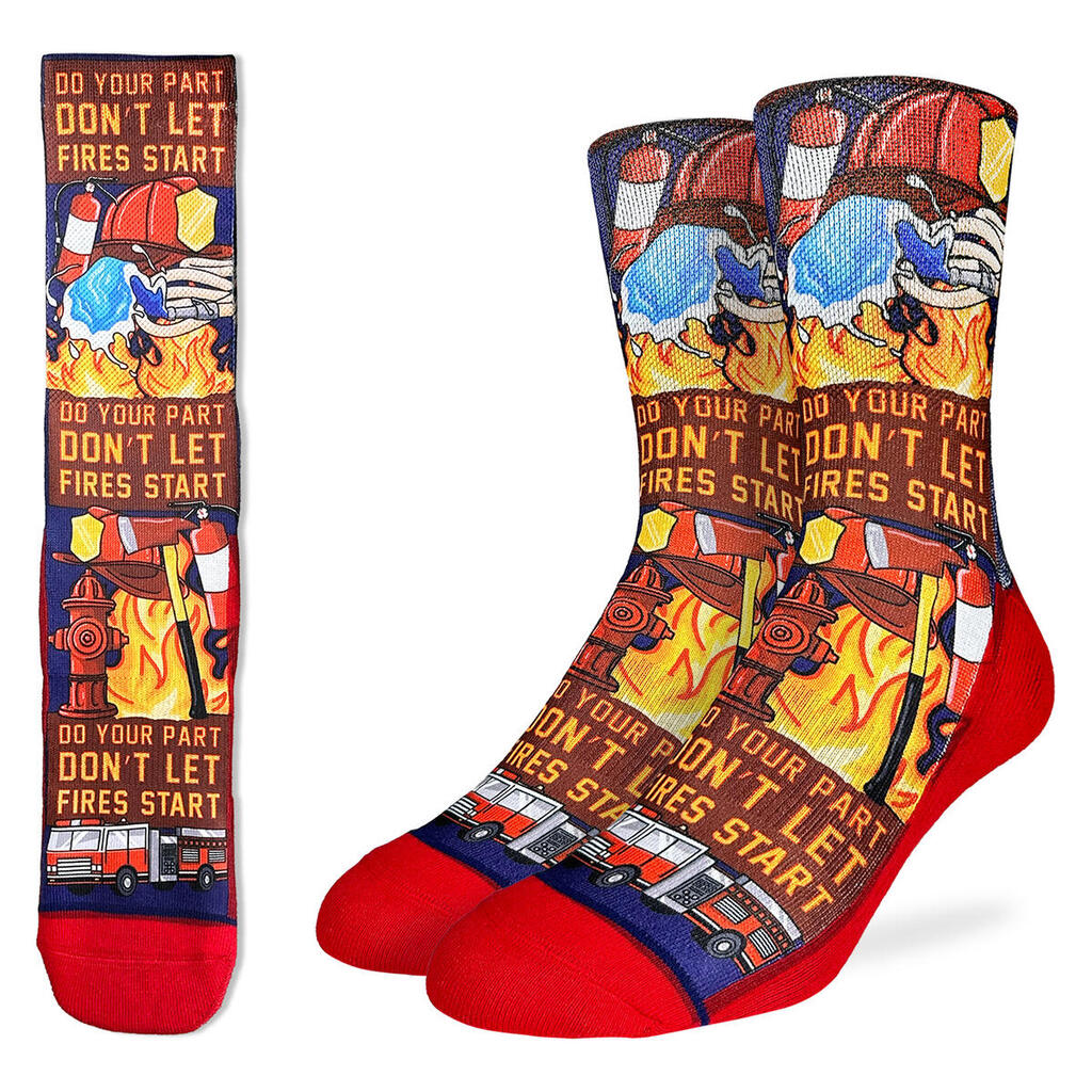 Men&#39;s Firefighter, Don&#39;t Let Fires Start Socks