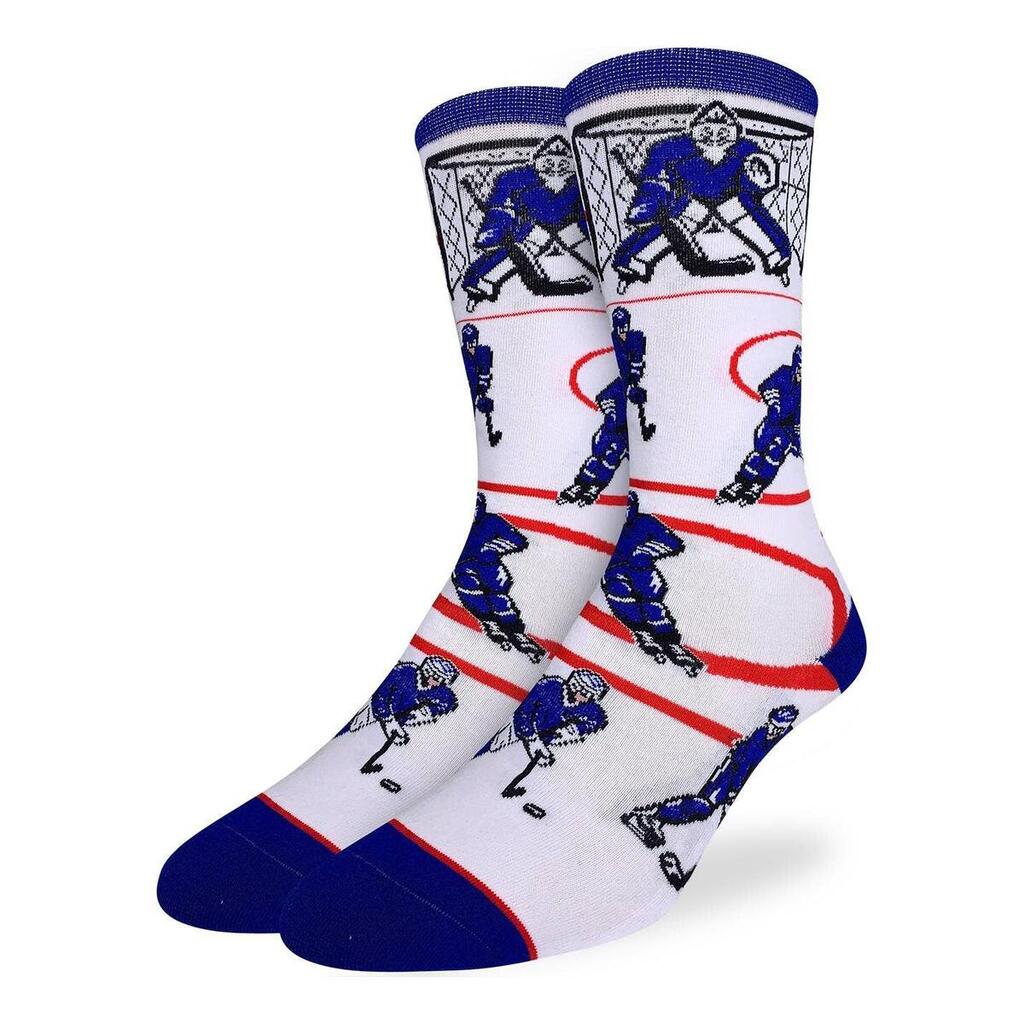 Men&#39;s Hockey, Blue &amp; White Socks - Active Fit