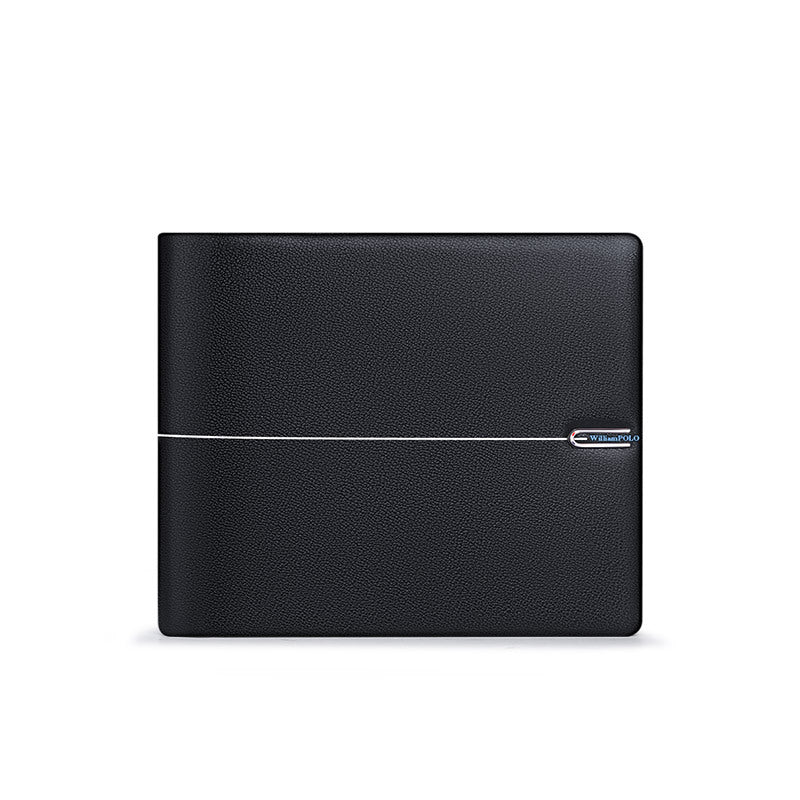 Wallet Men&#39;s Business Cowhide Fashion Black