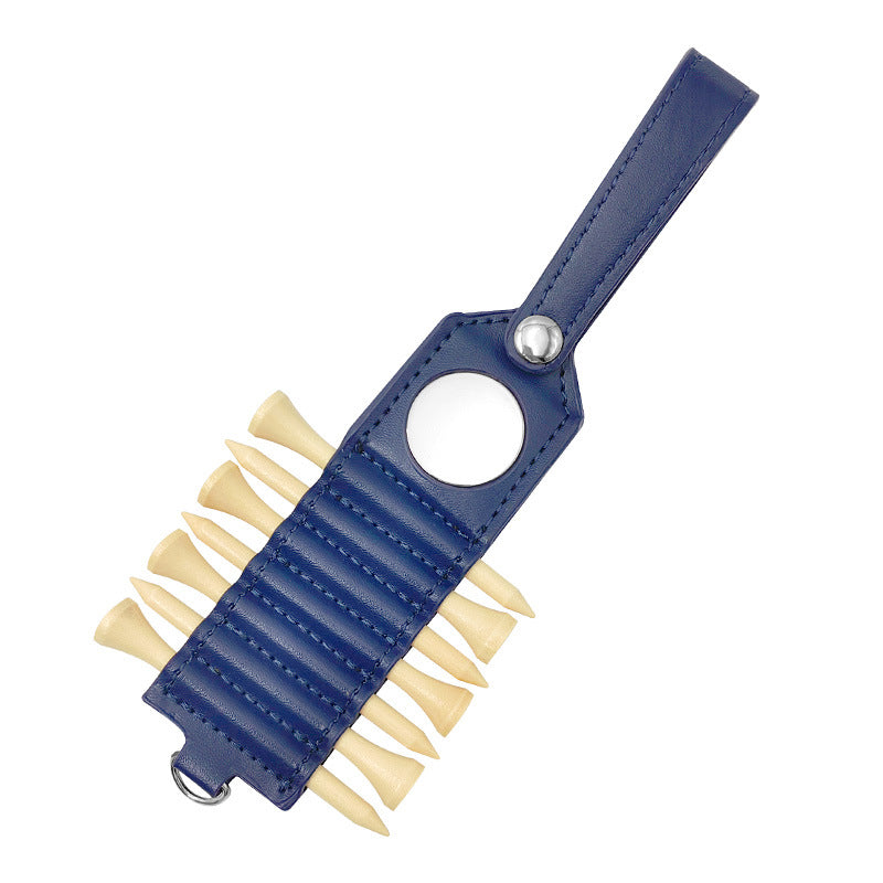 Golf Ball Nail Storage Leather Case Outdoor Sports Accessories Ball Nail Tag