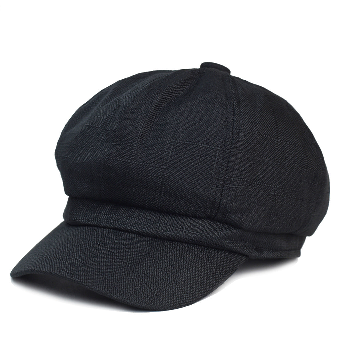 Thin Cotton And Linen Octagonal Cap Korean Style Personalized Solid Color Peaked Cap Beret