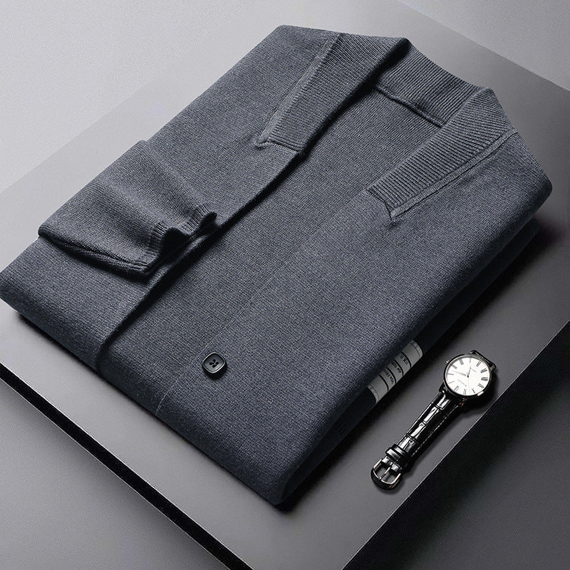 Fashion Cardigan Long Sleeve Sweater Men&#39;s Knitwear