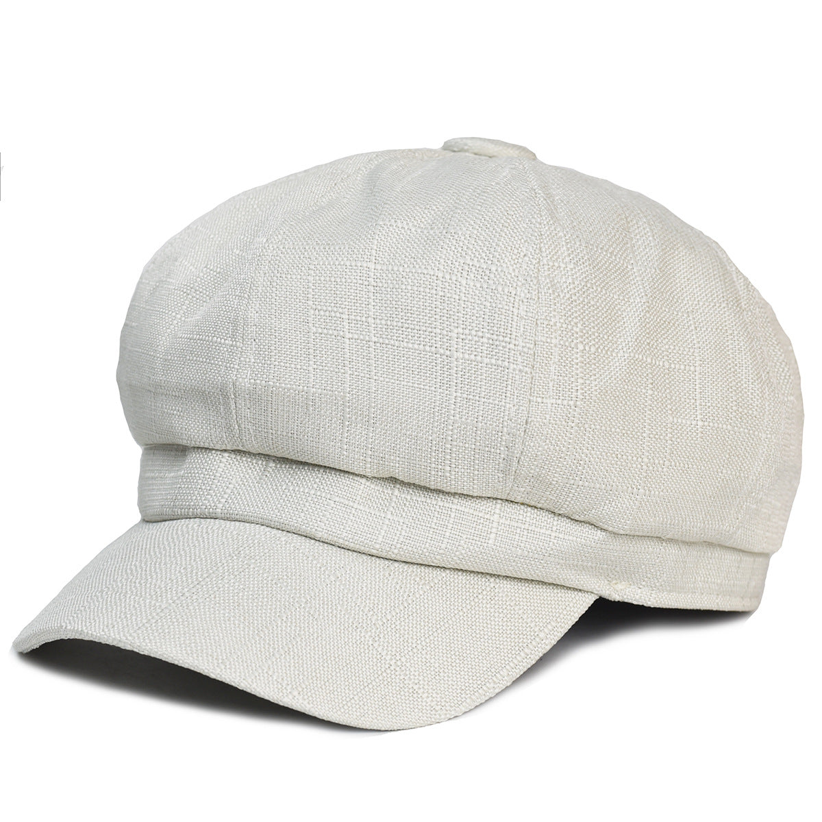 Thin Cotton And Linen Octagonal Cap Korean Style Personalized Solid Color Peaked Cap Beret