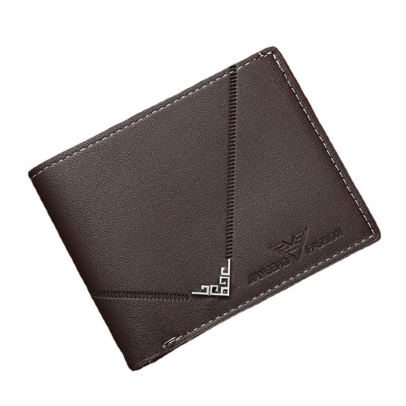 Men&#39;s Simplicity Fashion Multi-card-slot Lychee Pattern Short Wallet