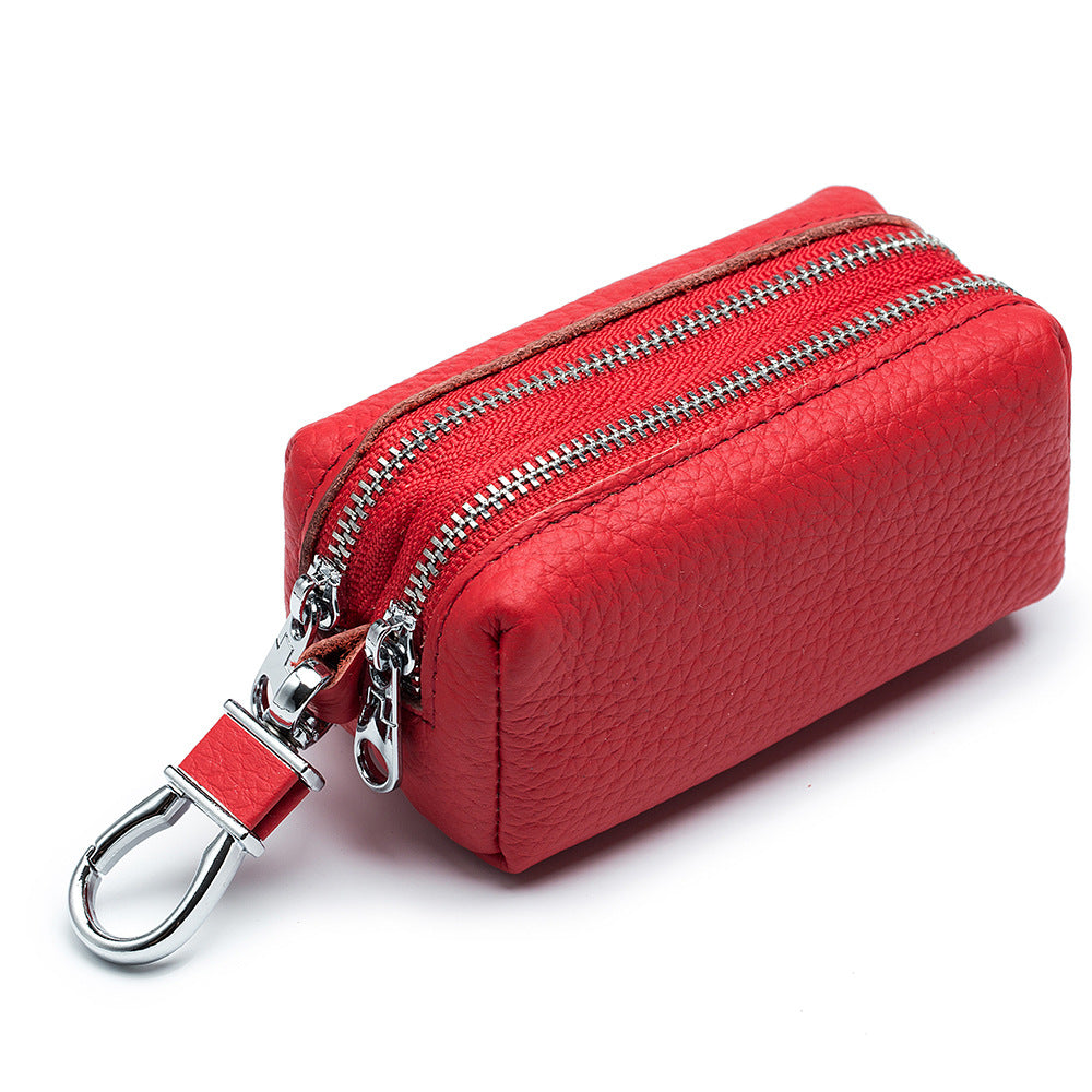 Large Capacity Key Case Double-layer Soft Men&#39;s Multifunctional Coin Purse