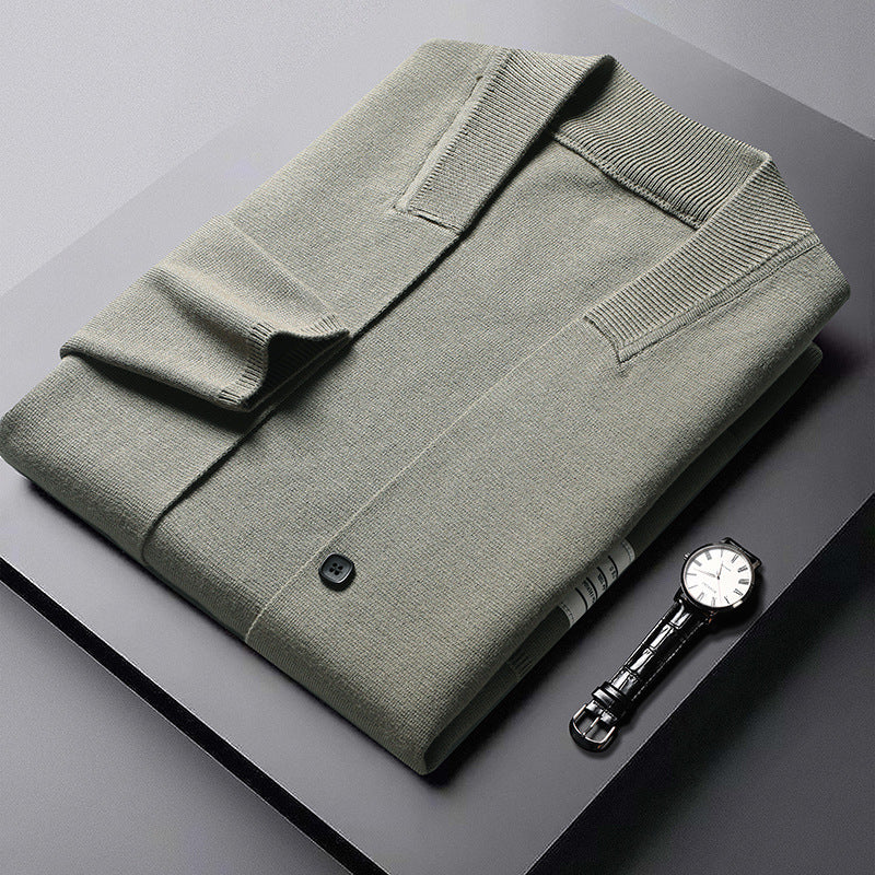 Fashion Cardigan Long Sleeve Sweater Men&#39;s Knitwear