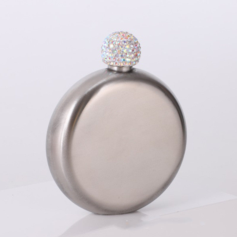 Portable Small Wine Bottle 304 Stainless Steel Full Drill Mini