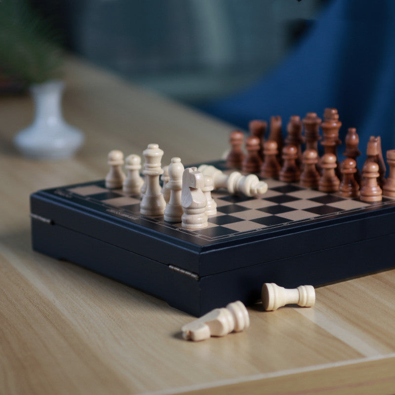 Mini Chess Children&#39;s Board Wooden Chess