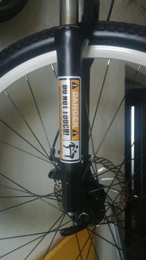 Do Not Touch The Car Sticker