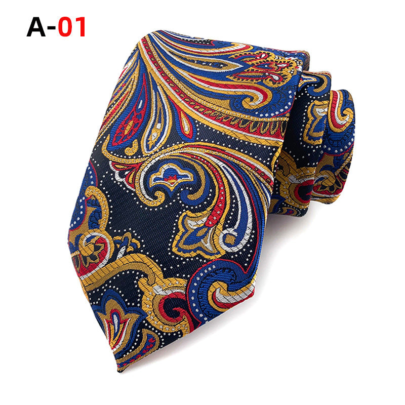 European And American Paisley Polyester Jacquard Men&#39;s Tie