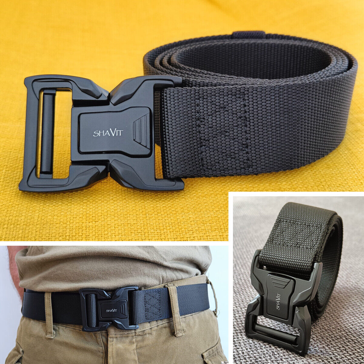 Men&#39;s Tactical Military Belt Quick Button Release Buckle Waistband Belts For MEN