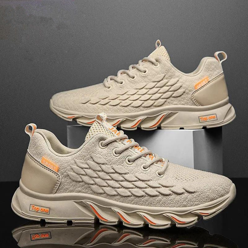 Season Air Cushion Sneaker Fly-kit Mesh Casual Shoes Breathable Versatile Shoes Men&#39;s Running Shoes