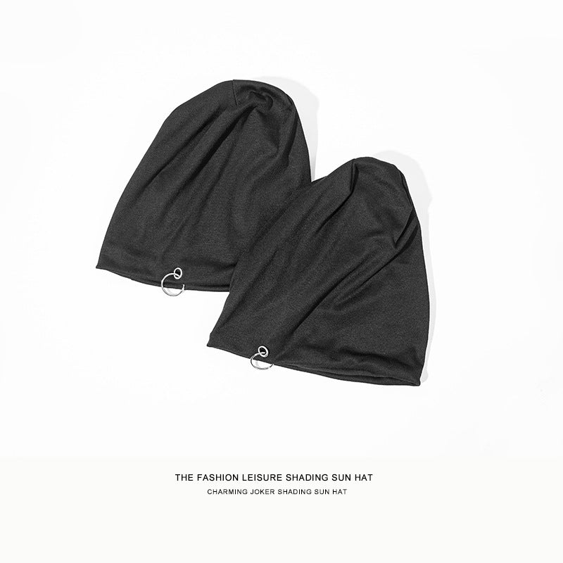 Autumn Men&#39;s And Women&#39;s High Elasticity Iron Hoop Tam-o&#39;-shanter Closed Toe Cover Women&#39;s Korean Style Pile Style Hat For Pregnant Women