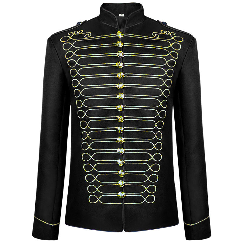Medieval Men&#39;s Retro Gothic Steam Drummer Suit