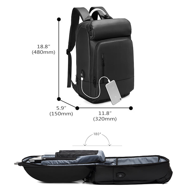 Fashionable Business Laptop Backpack Water Repellent Travel Bag