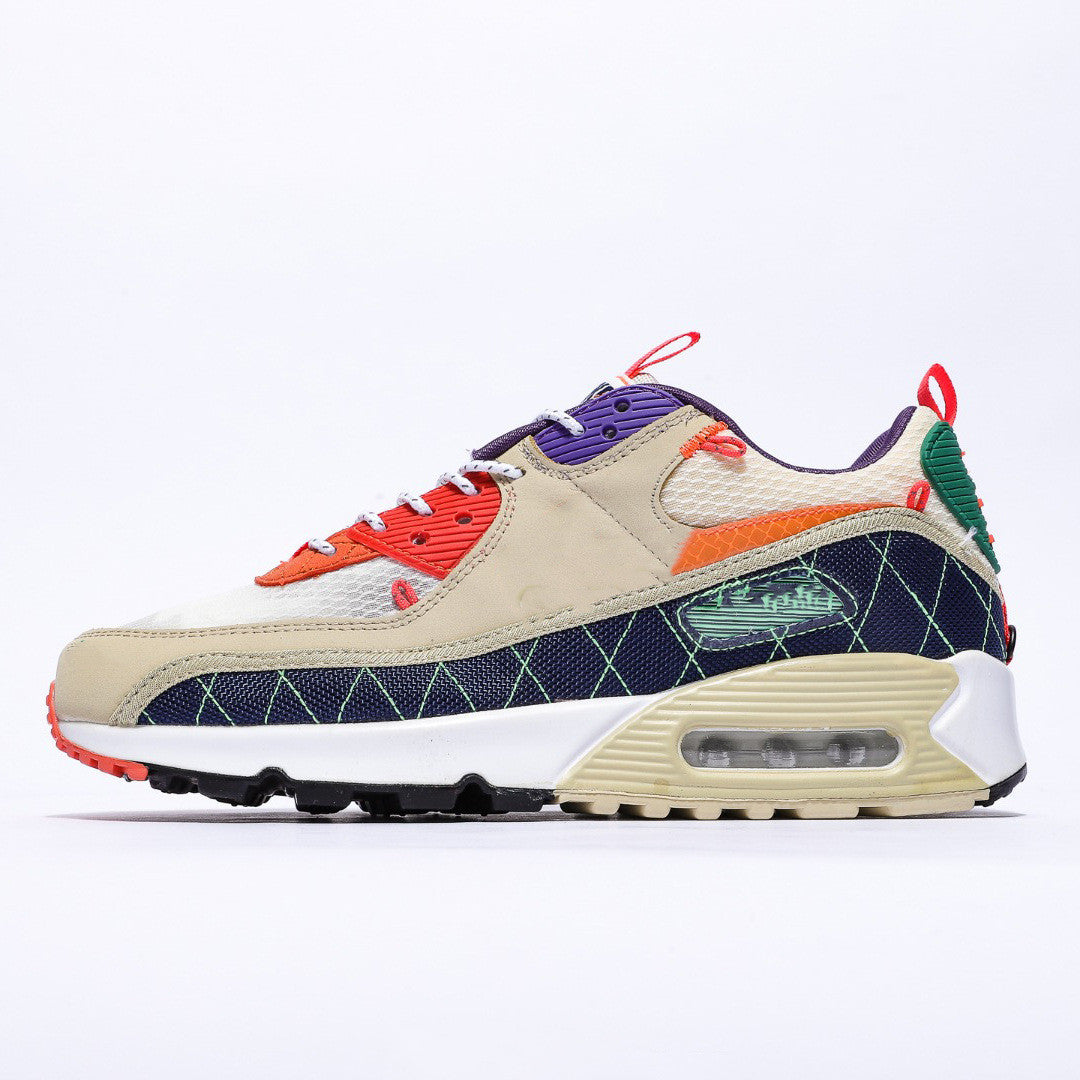 Color Stitching Sports Shoes Rear Air Cushion