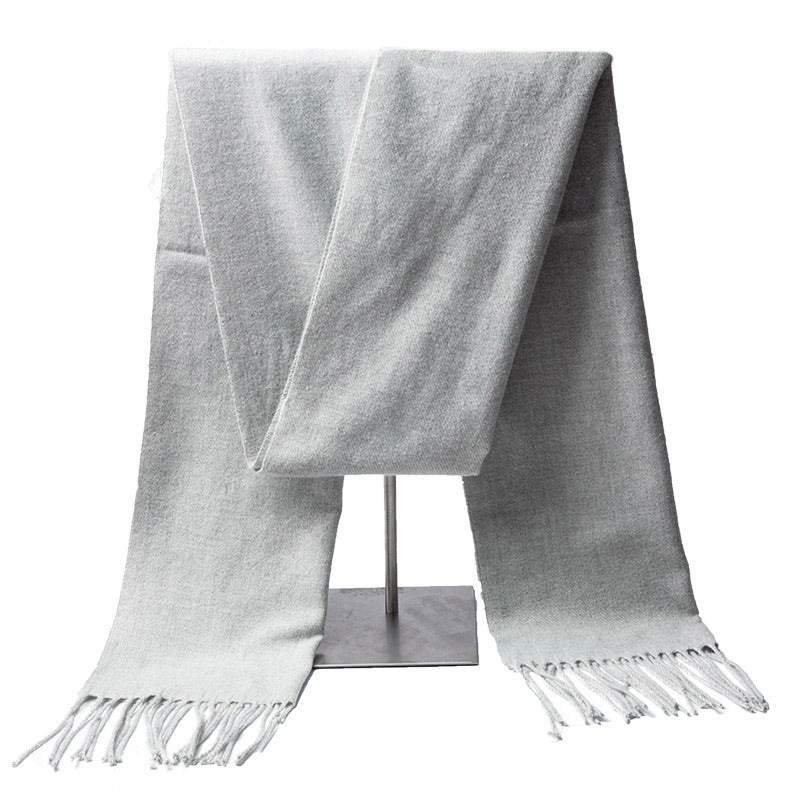Men&#39;s Fashion Simple Thickened Imitation Cashmere Scarf