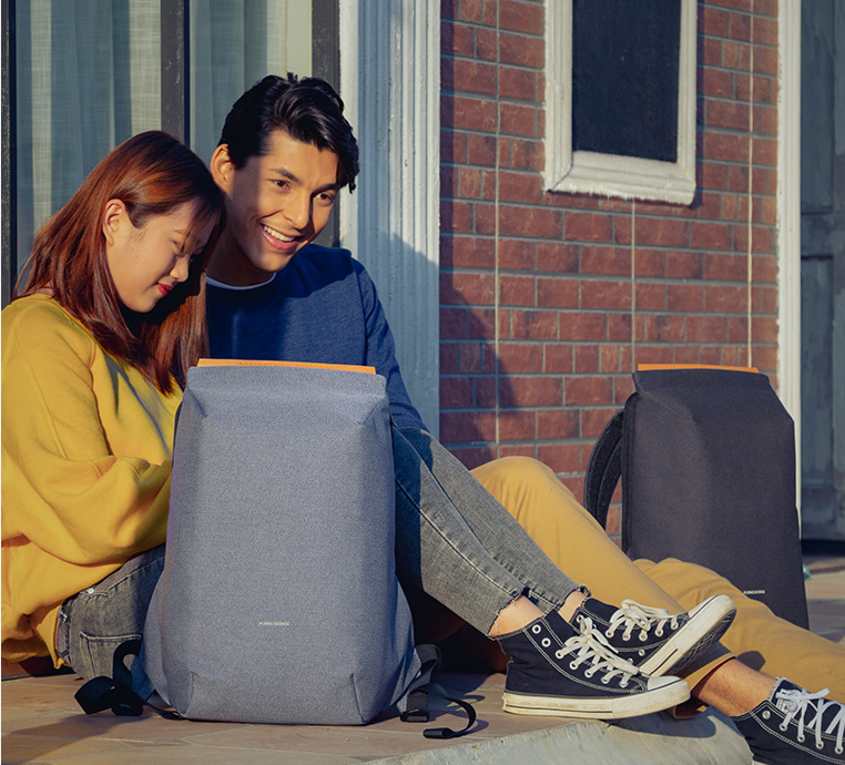 Couple Anti-theft Backpack USB Charging Backpack Computer Bag