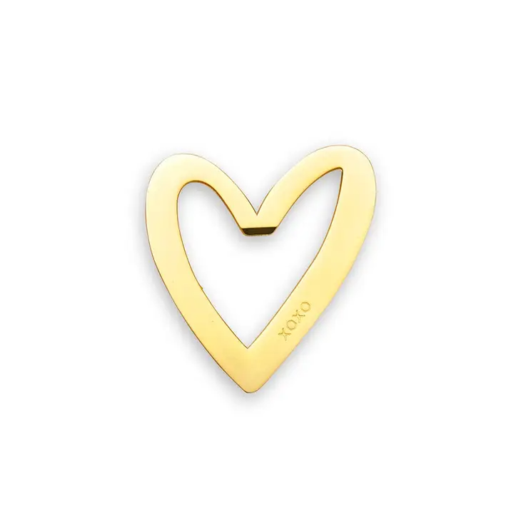 Gold Heart with Xo Bottle Opener Favor