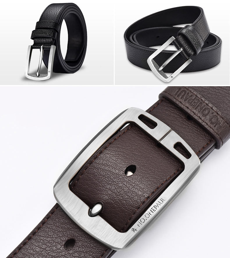 Korean Style Men&#39;s Casual Belt With Pin Buckle