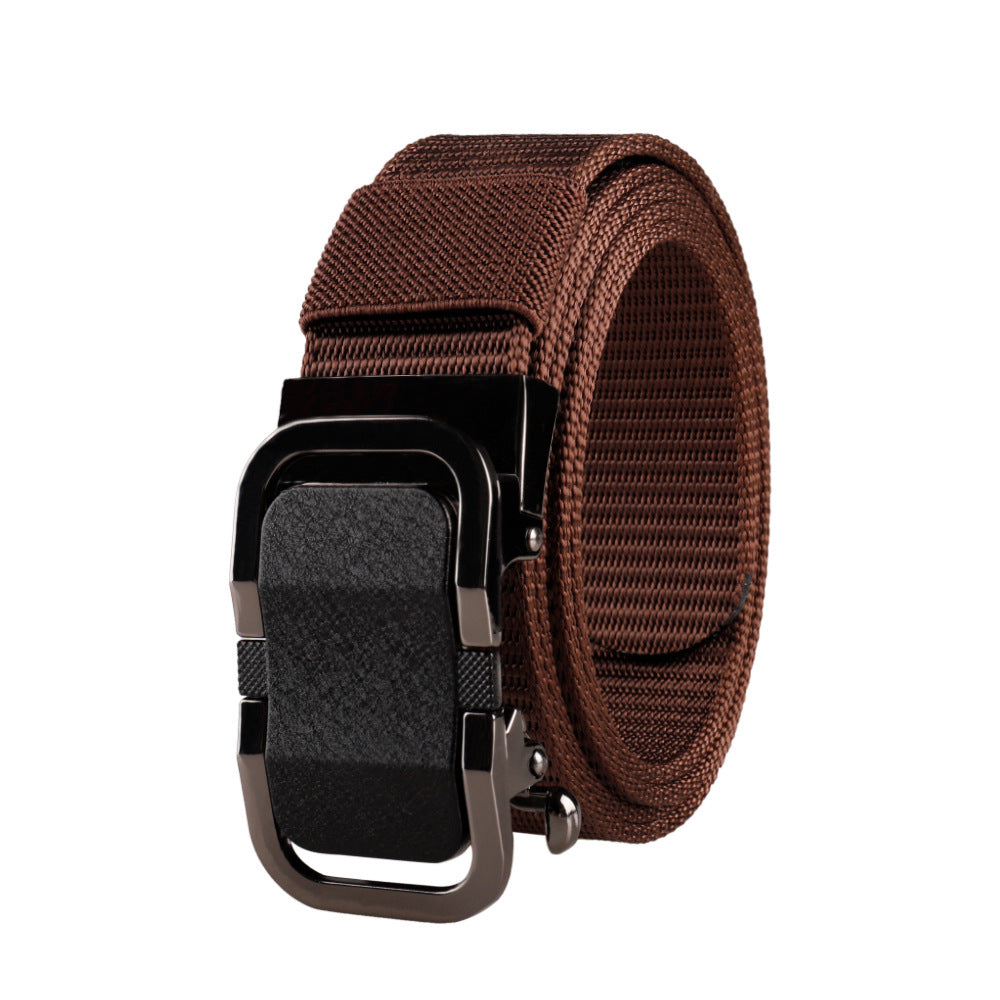 Men&#39;s Automatic Buckle Nylon Belt Outdoor Leisure