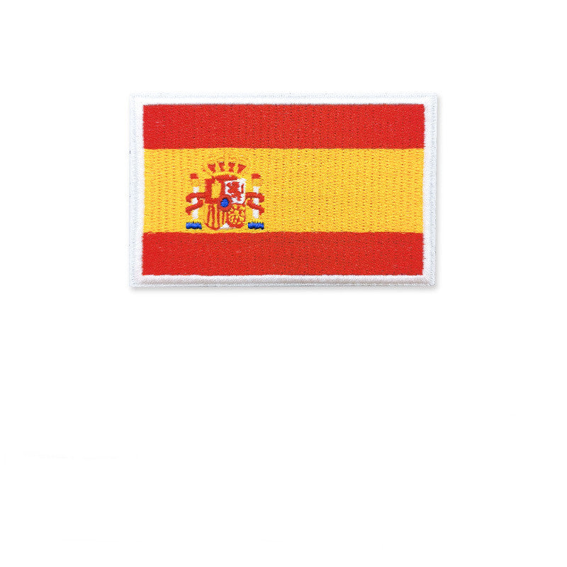 Embroidered National Flag Armband Hat Patch