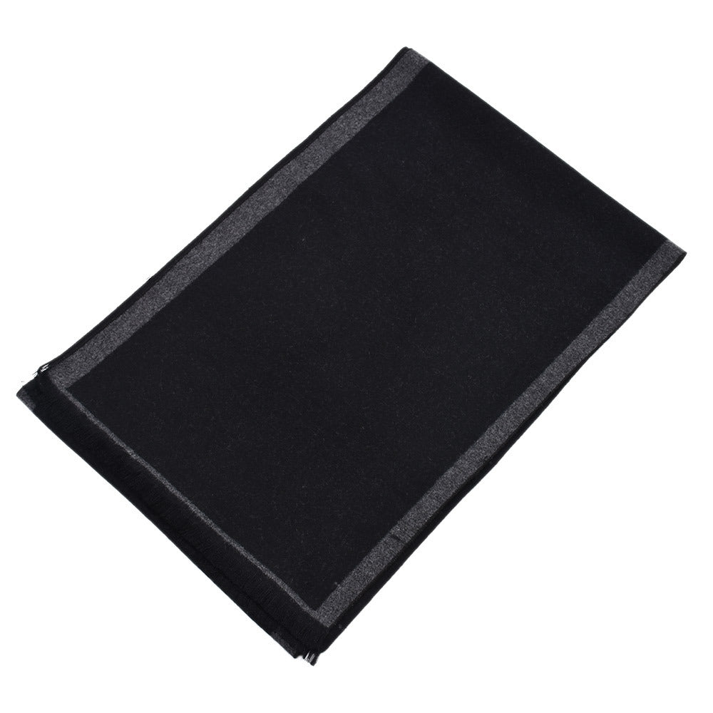 Fashionable Men&#39;s Cashmere Warm Contrast Scarf