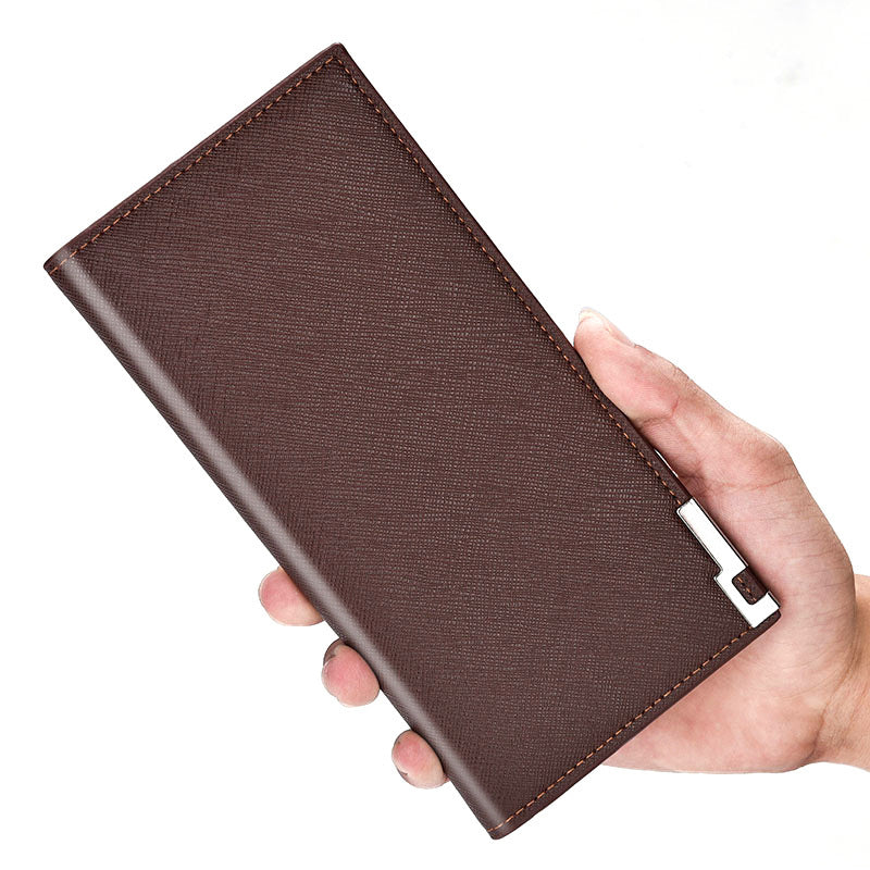 Men&#39;s Leather Long Card Case Wallet