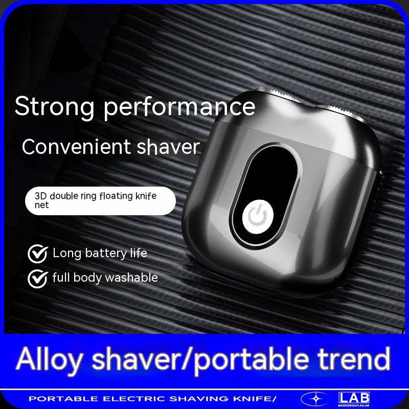 Mini Shaver Double-headed Portable USB Charging Waterproof Men&#39;s Household