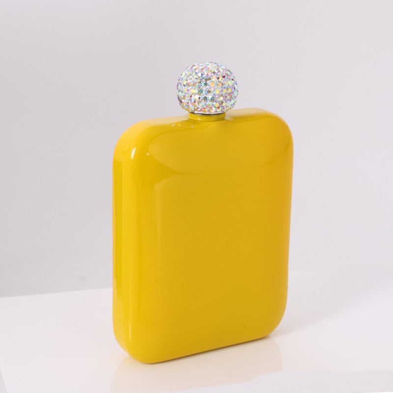 Portable Small Wine Bottle 304 Stainless Steel Full Drill Mini