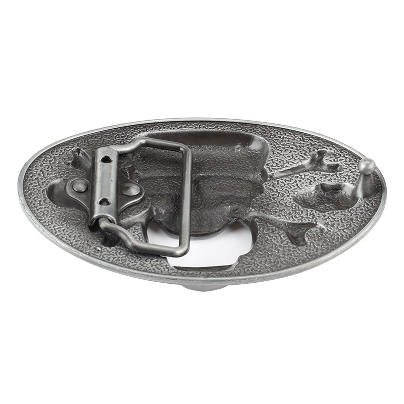 Men&#39;s Casual Skull Decorative Belt