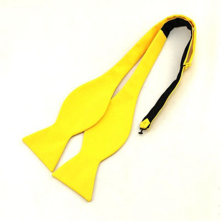 Men&#39;s Wedding Flat Head Tie 5 Cm Monochrome Streamer