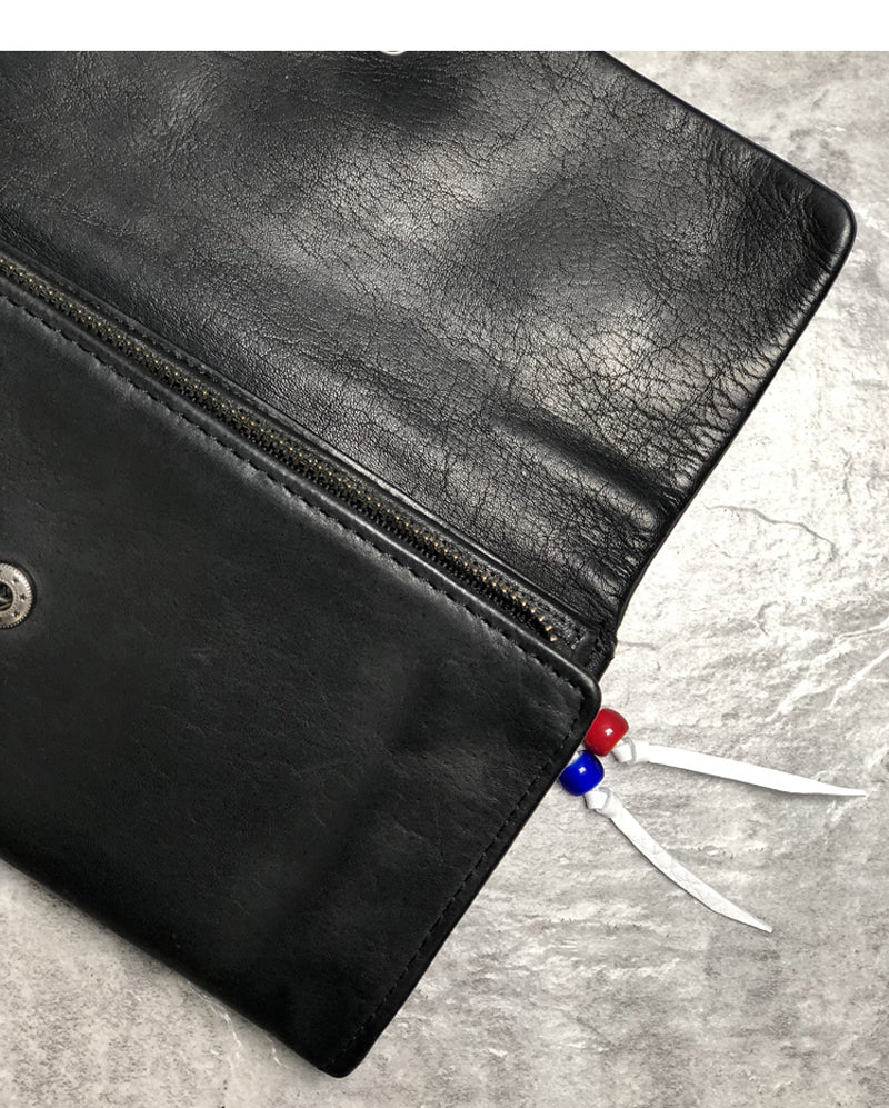 Handmade Cowhide Retro Money Clip Men&#39;s Wash Water