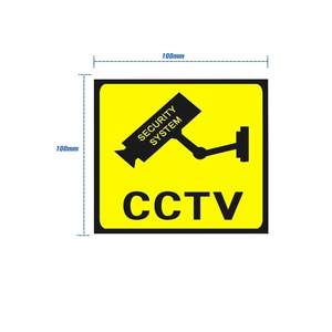 Monitor Warning Sticker Camera Sticker Sign
