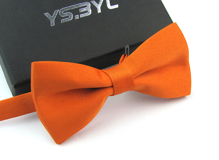 Matte Men&#39;s Solid Color Wedding Bow Tie Gentleman Polyester