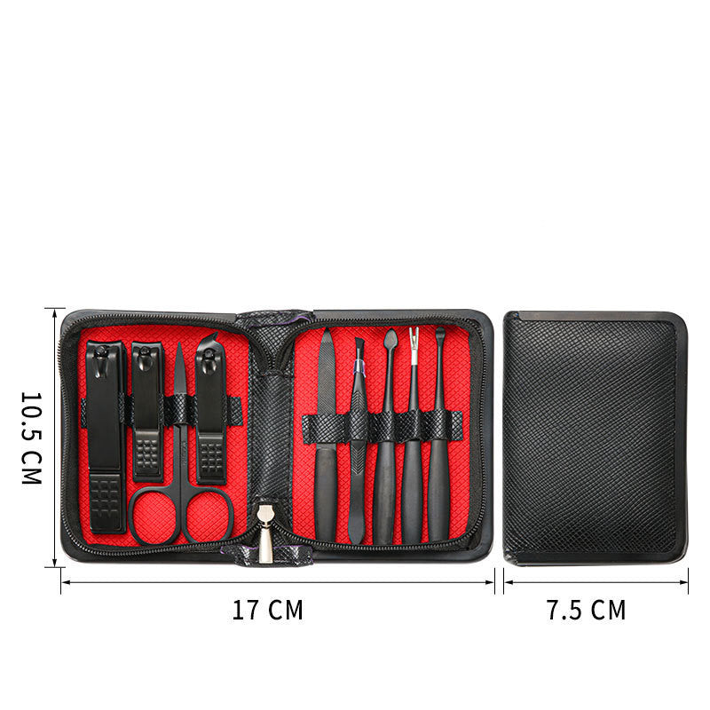 Stainless Steel Nail Clipper Set 9 Pieces