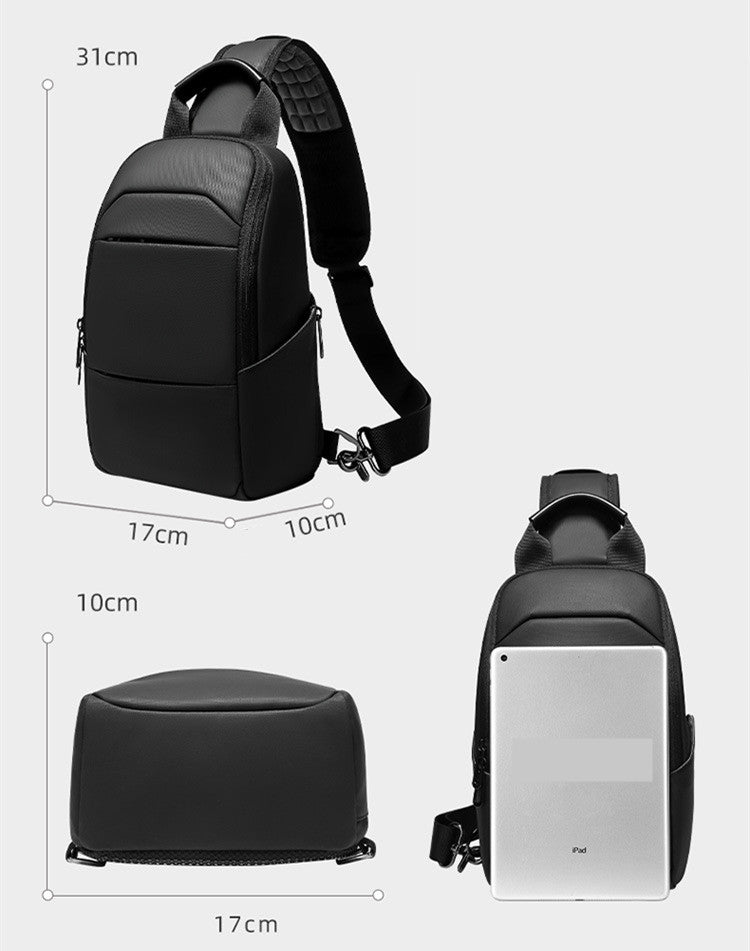 New Men&#39;s Chest Bag Casual Crossbody Water-repellent Outdoor Travel