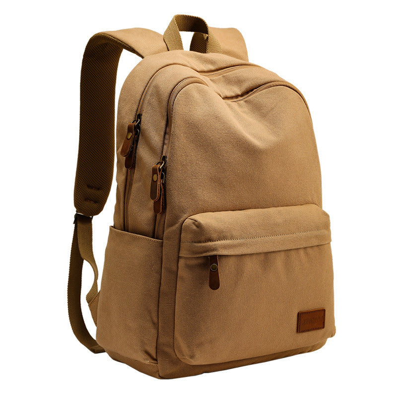 Student School Bag Canvas College Student Travel Computer Backpack