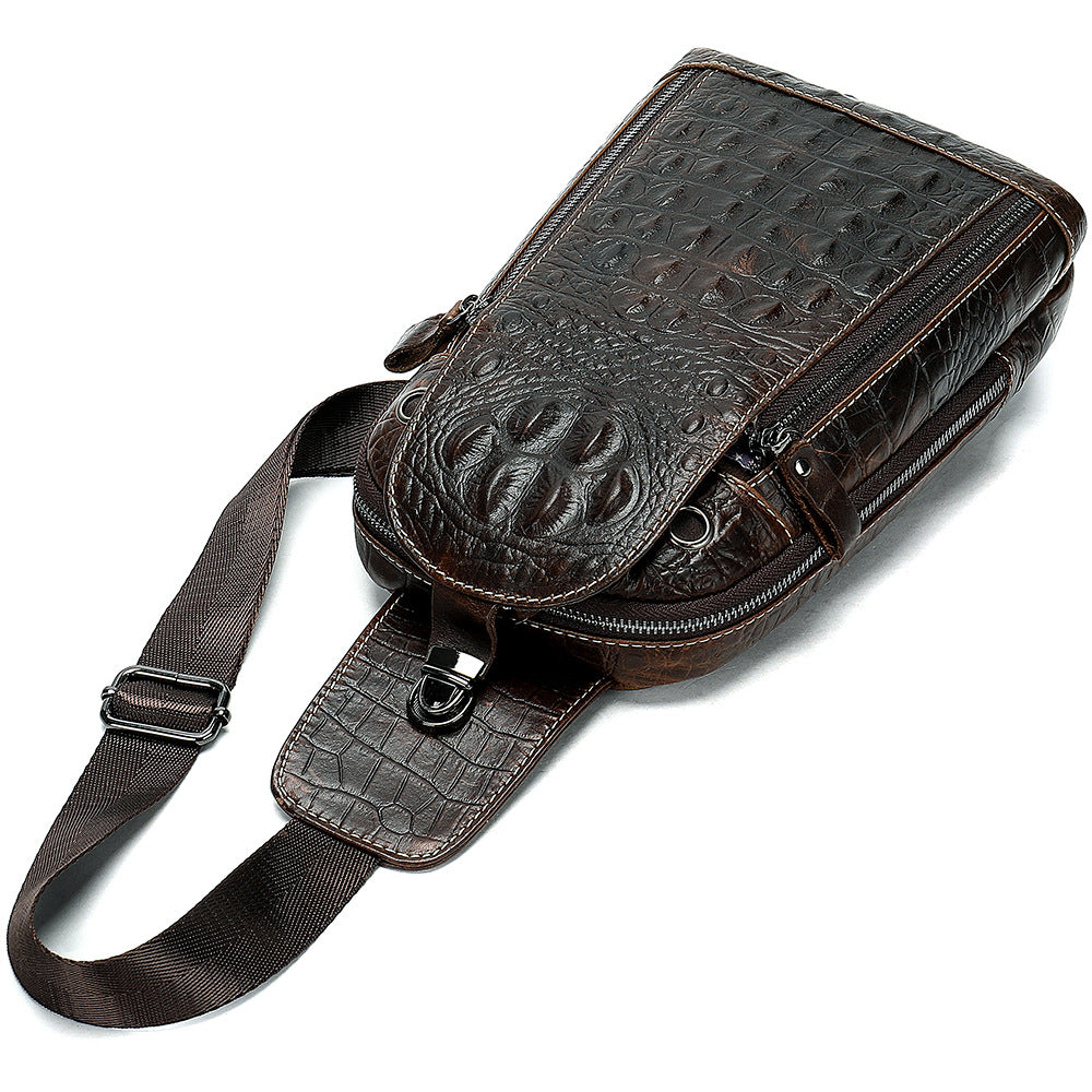 Fashion Men&#39;s Leather Shoulder Messenger Bag