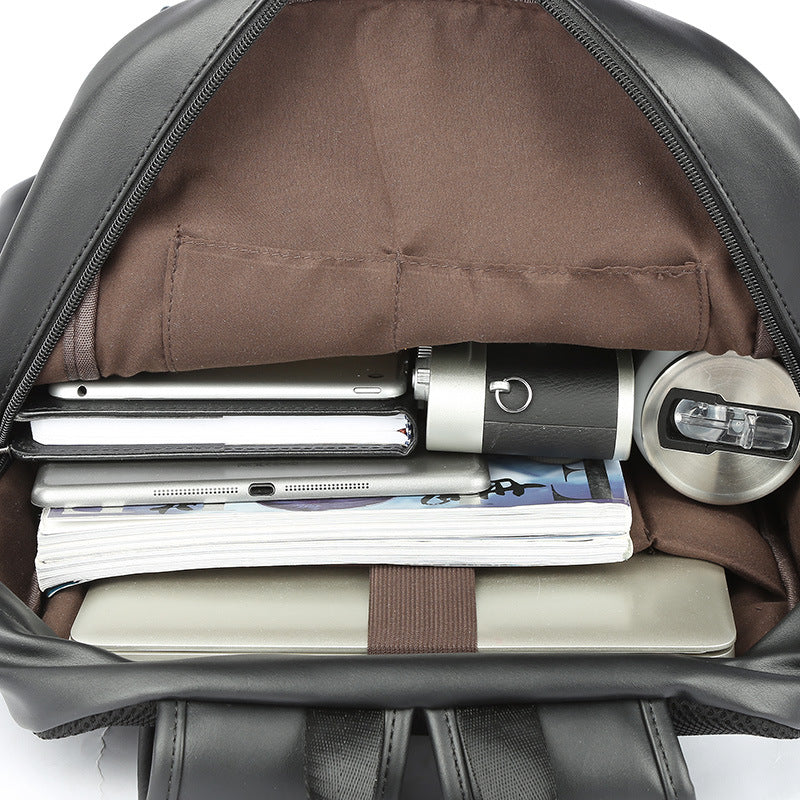 Men&#39;s Fashion Casual Solid Color Backpack