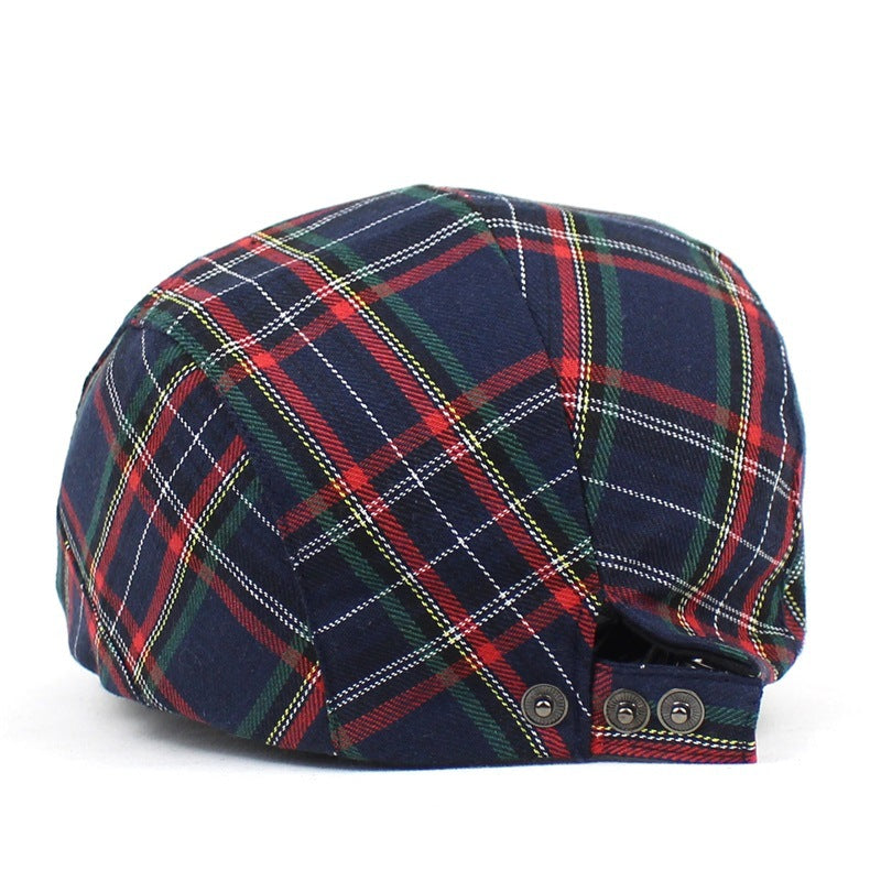 Women&#39;s Art Contrast Plaid Painter Hat