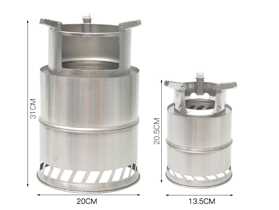 Outdoor Portable Round Wood Stove Charcoal Stove