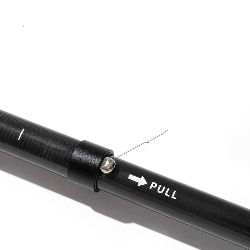 Carbon Fiber Straight Grip Travel Mountain Climbing Stick