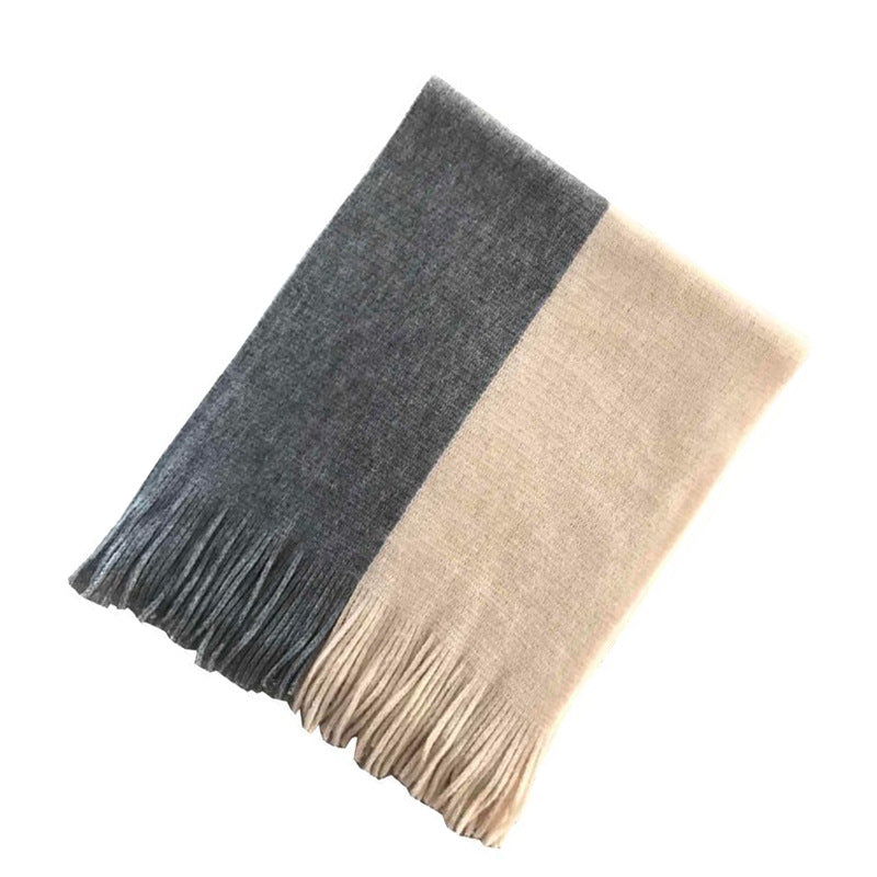 Men&#39;s Fashionable And Versatile Simple Woolen Scarf
