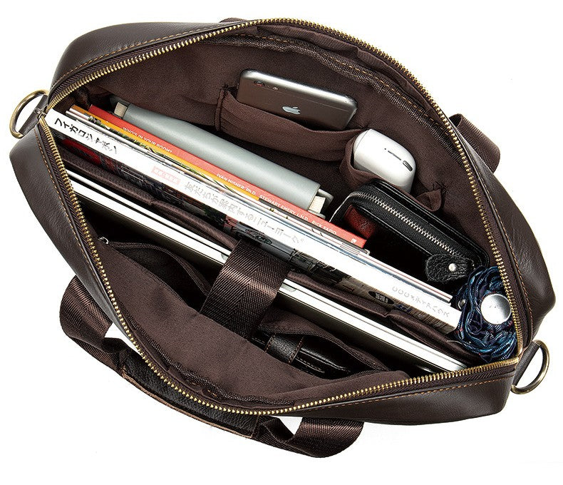 Men&#39;s Business Cowhide Laptop Bag