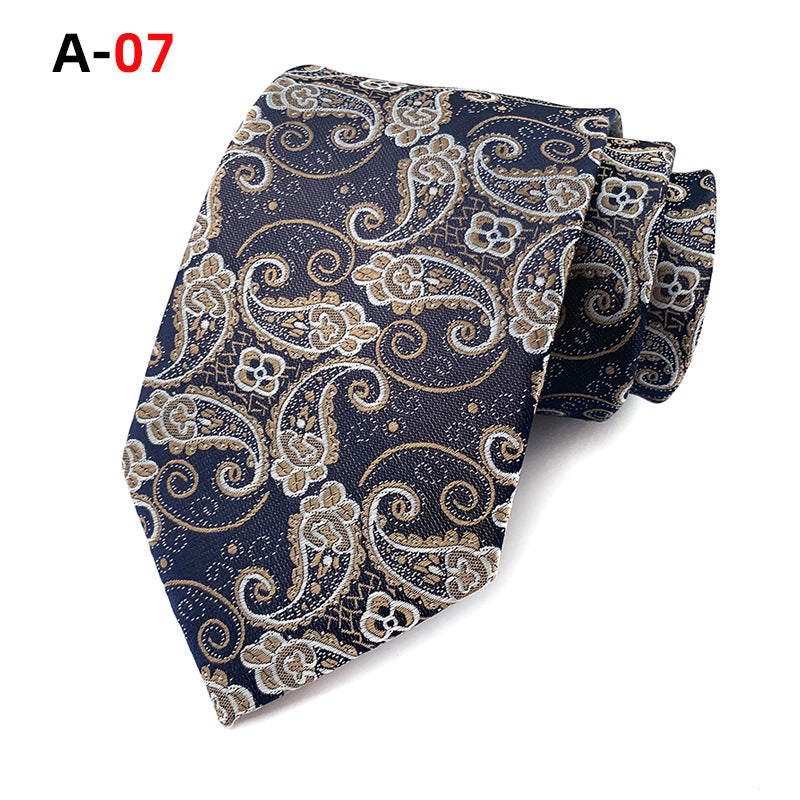 European And American Paisley Polyester Jacquard Men&#39;s Tie