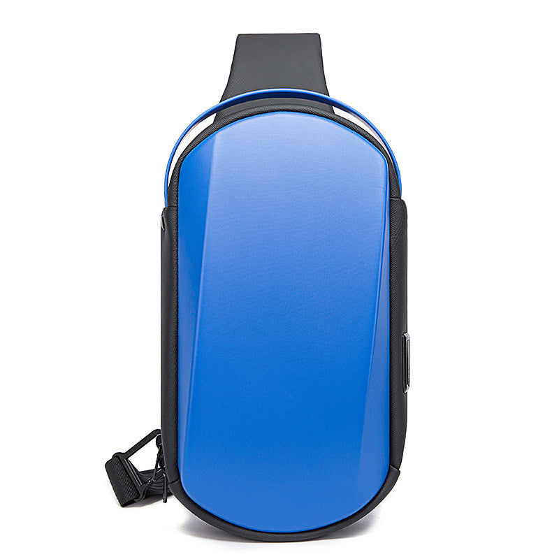 Men&#39;s Chest Bag Waterproof Eva Hard Shell Diagonal Bag
