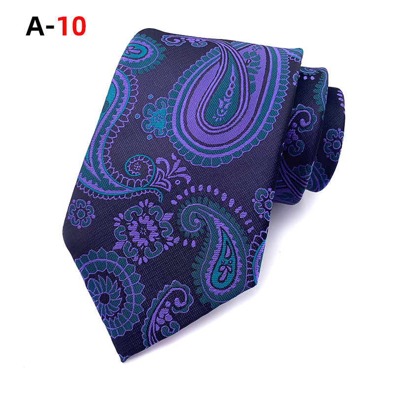 European And American Paisley Polyester Jacquard Men&#39;s Tie