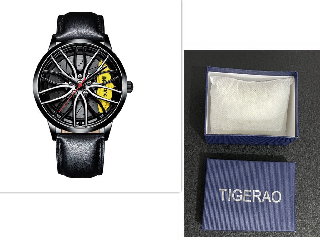 Automatic Movement Men&#39;s Hollow Wheel Watch